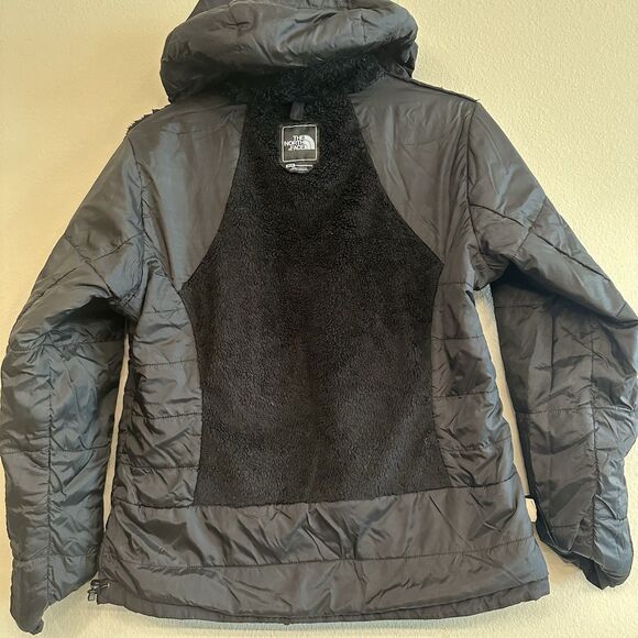 The North Face HyVent Womens Black Hooded Rain Jacket Size M - Picture 4 of 10